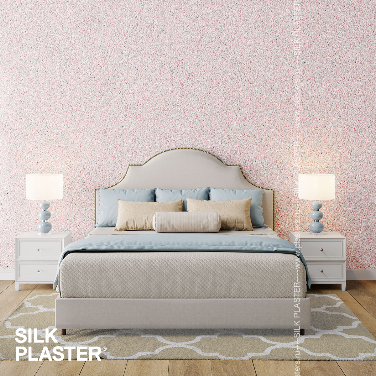 Жидкие обои Silk Plaster Жидкие обои Жидкие обои Prestige 405, Серый Розовый