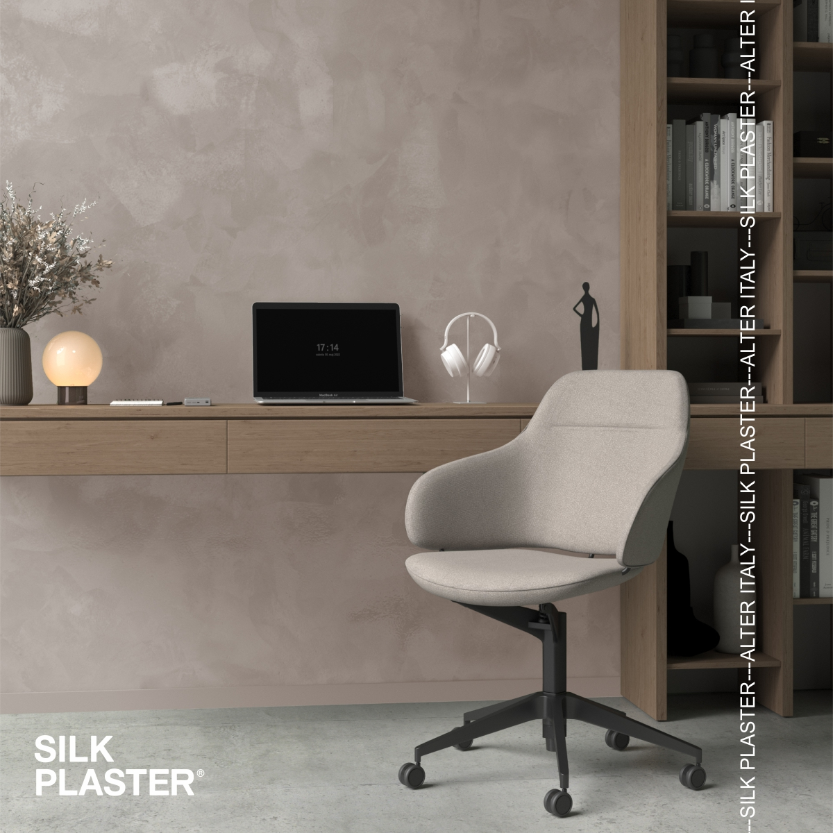 Жидкие обои Silk Plaster Декоративное покрытие BRIATICO 02-531, Фиолетовый