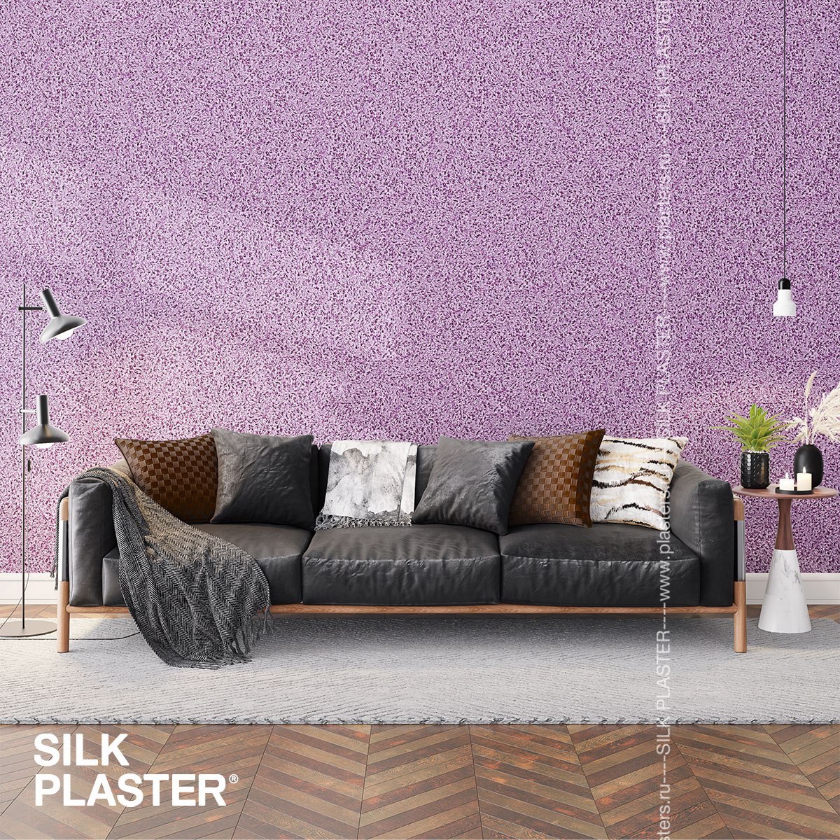Жидкие обои Silk Plaster Жидкие обои Жидкие обои South 948, Фиолетовый