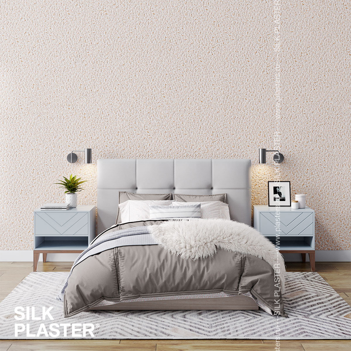 Жидкие обои Silk Plaster Жидкие обои Жидкие обои Relief 327, Розовый