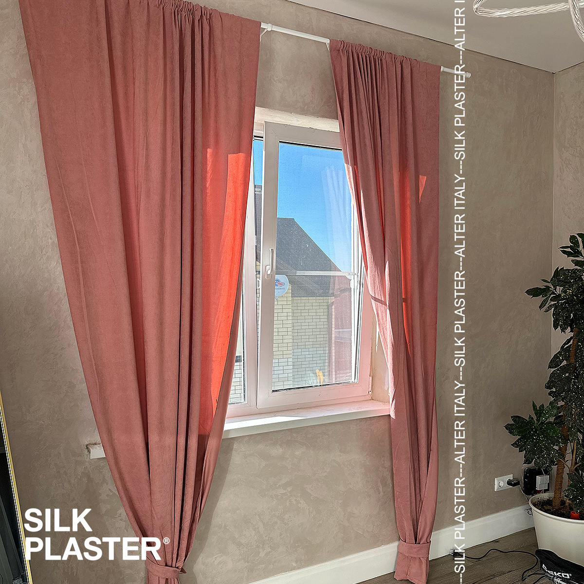 Жидкие обои Silk Plaster Декоративное покрытие BRIATICO 02-602, Бежевый Коричневый