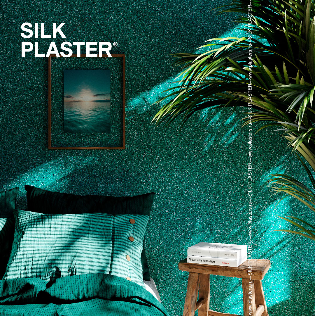 Жидкие обои Silk Plaster Жидкие обои Жидкие обои East 958, Зеленый