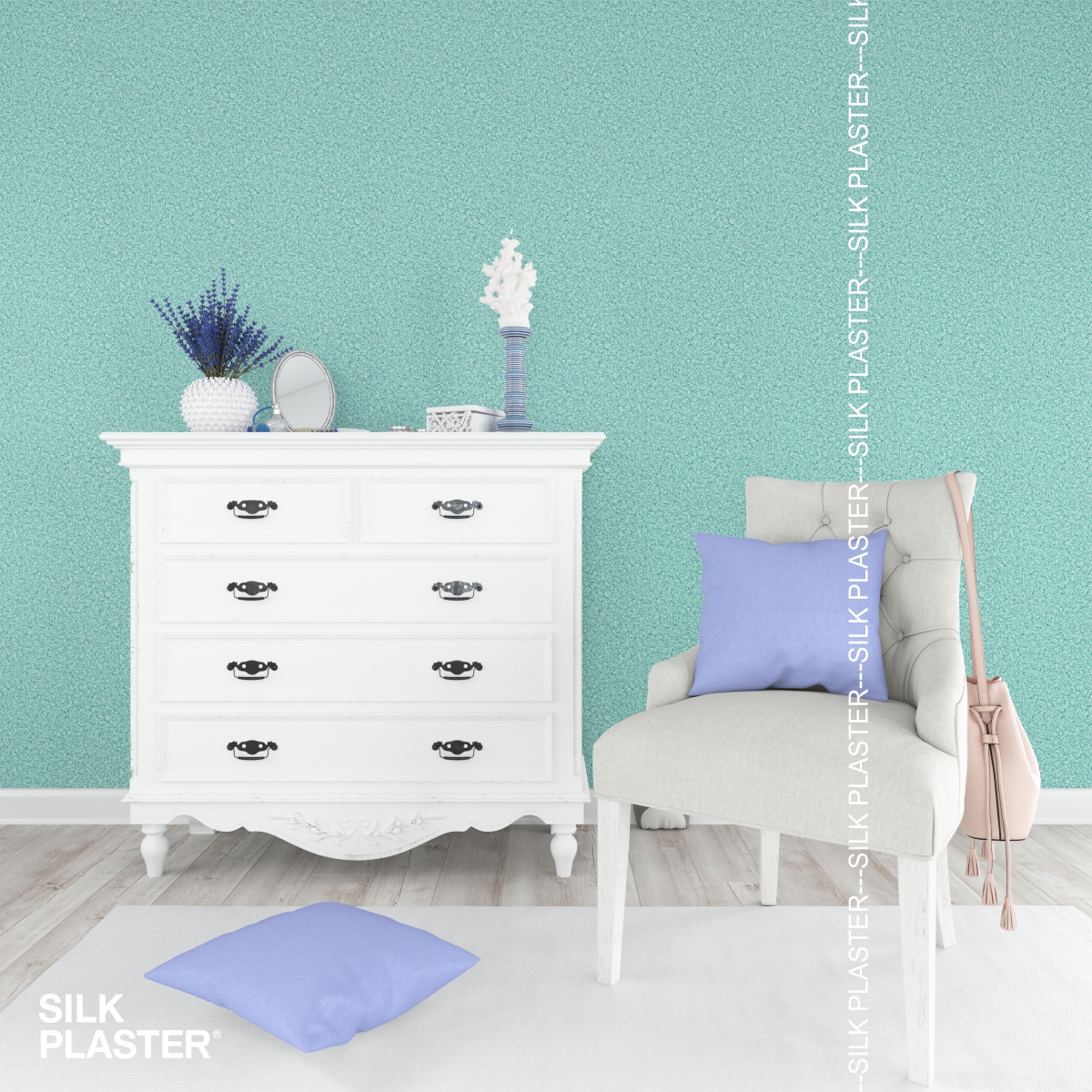 Жидкие обои Silk Plaster Жидкие обои Жидкие обои ALEGRA 185, Зеленый