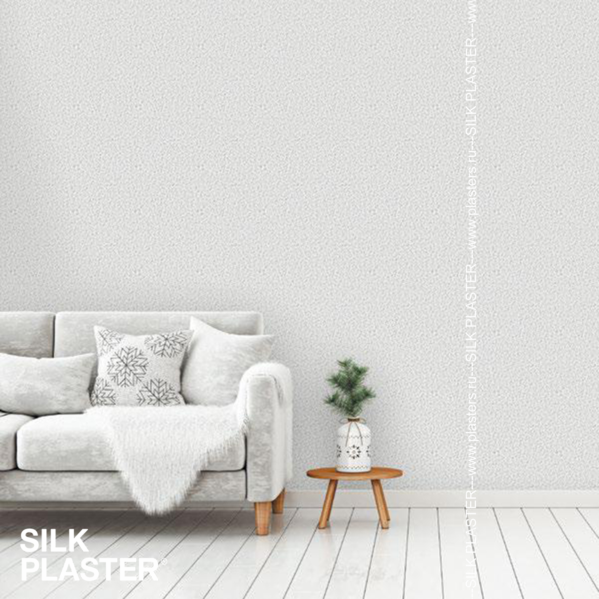 Жидкие обои Silk Plaster Жидкие обои Жидкие обои Relief 330, Серый
