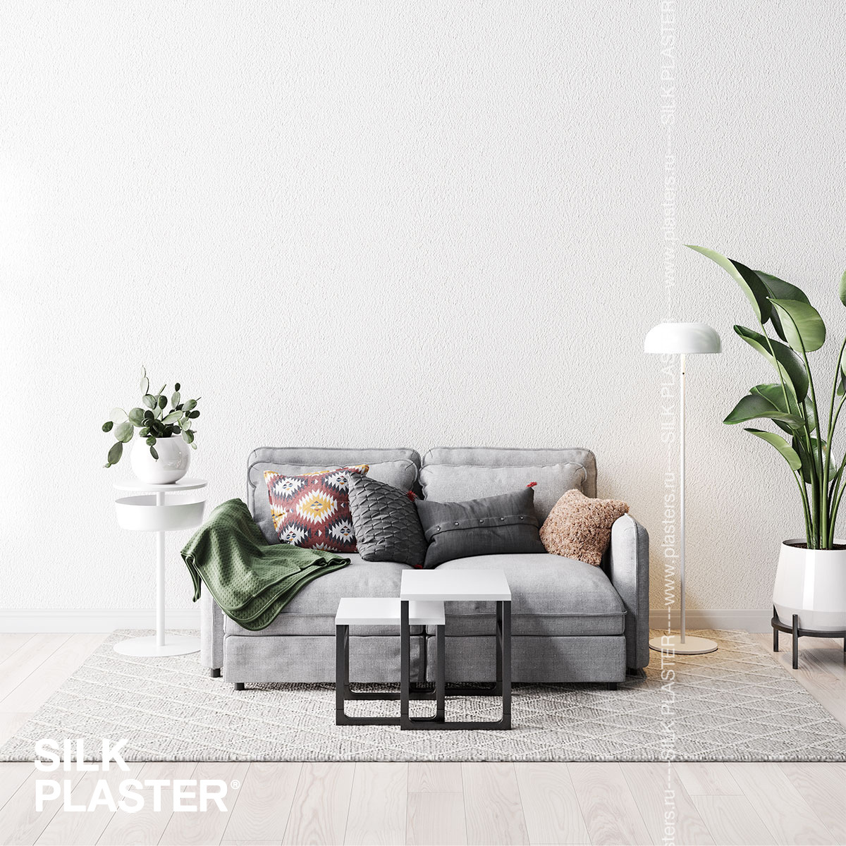 Жидкие обои Silk Plaster Жидкие обои Жидкие обои Optima 051, Белый