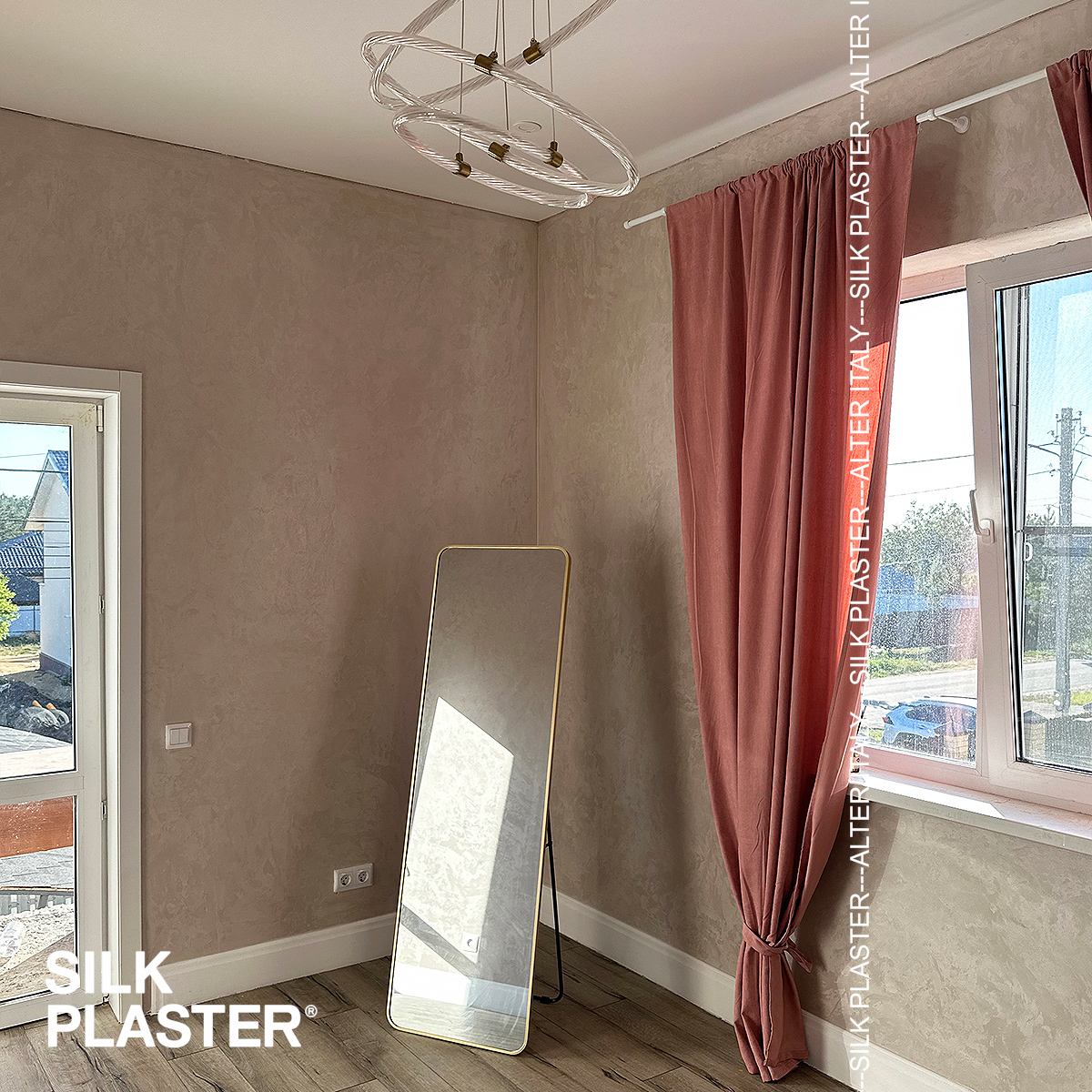 Жидкие обои Silk Plaster Декоративное покрытие BRIATICO 02-602, Бежевый Коричневый