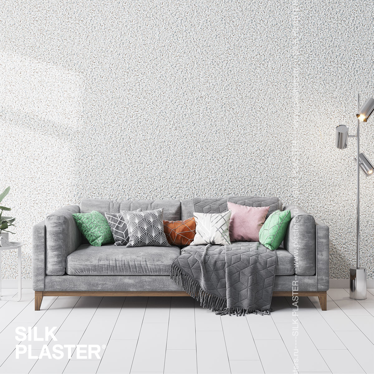 Жидкие обои Silk Plaster Жидкие обои Жидкие обои Prestige 401, Серый