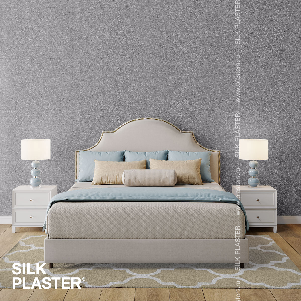 Жидкие обои Silk Plaster Жидкие обои Жидкие обои Provence 037, Серый
