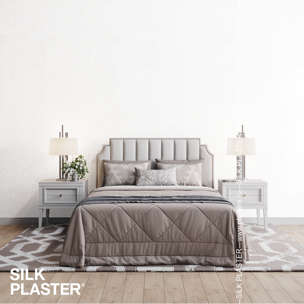 Жидкие обои Silk Plaster Жидкие обои Шёлковая штукатурка Art Design 253, Белый