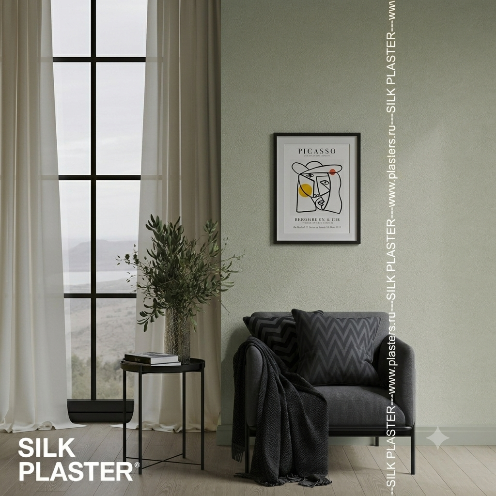 Жидкие обои Silk Plaster Жидкие обои под колеровку ЛаРум Грэт (LaRoom Grat),