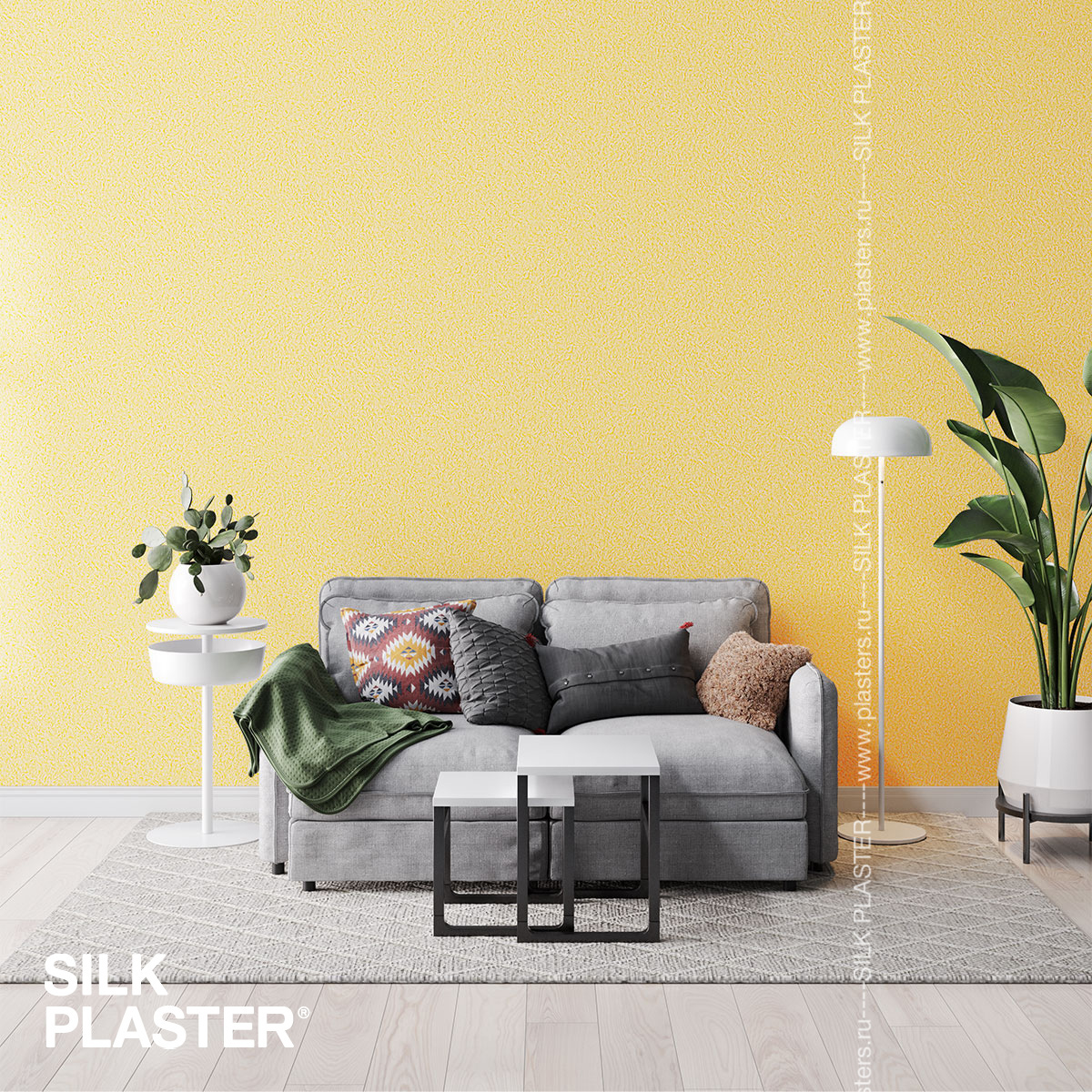 Жидкие обои Silk Plaster Жидкие обои Жидкие обои Standard 013, Желтый