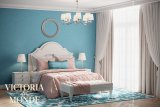 Жидкие обои Silk Plaster Жидкие обои Шелковая штукатурка Victoria Du Monde Versailles V107, Голубой Синий