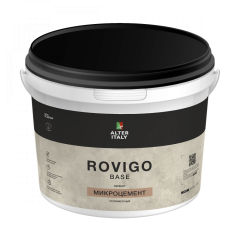 Жидкие обои Silk Plaster Декоративное покрытие AlterItaly ROVIGO Base (РОВИГО База) с эффектом Микроцемент, 15 кг,
