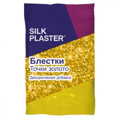 Жидкие обои Silk Plaster Блестки Silk Plaster, золотые точки,