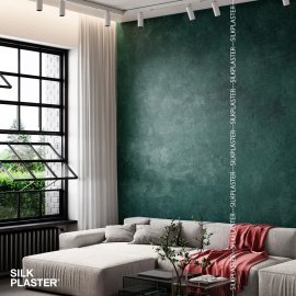 Жидкие обои Silk Plaster Декоративное покрытие CORSICO 02-1350 08l, Зеленый