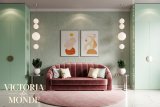 Жидкие обои Silk Plaster Жидкие обои Шелковая штукатурка Victoria Du Monde Versailles V102, Зеленый