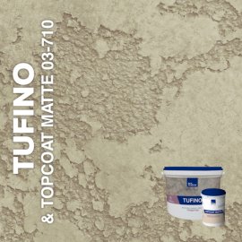 Жидкие обои Silk Plaster Декоративная штукатурка TUFINO & Topcoat MATTE 03-100, 03-710, Бежевый