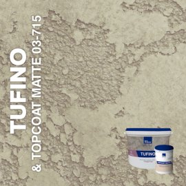 Жидкие обои Silk Plaster Декоративная штукатурка TUFINO & Topcoat MATTE 03-100, 03-715, Бежевый