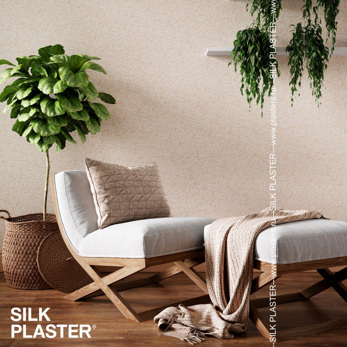 Жидкие обои Silk Plaster Жидкие обои Жидкие обои Relief 327, Розовый