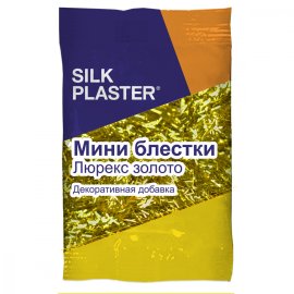 Жидкие обои Silk Plaster Мини-блёстки Silk Plaster, золотые палочки,