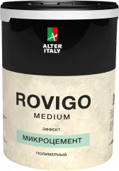 Жидкие обои Silk Plaster Декоративное покрытие AlterItaly ROVIGO Medium (РОВИГО Средний) с эффектом Микроцемент, 7 кг,