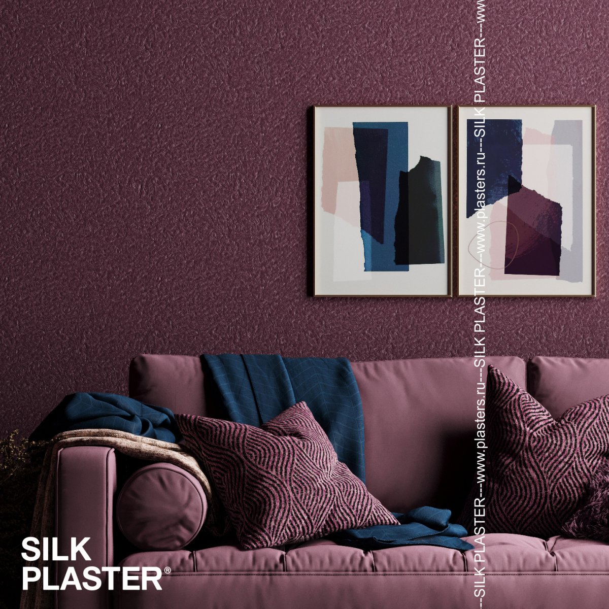 Жидкие обои Silk Plaster Жидкие обои Шёлковая штукатурка Art design 212, Красный