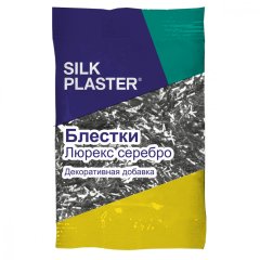 Жидкие обои Silk Plaster Блестки Silk Plaster, серебряные палочки,