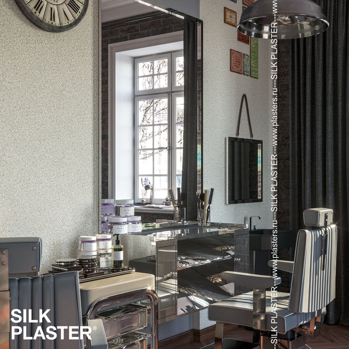 Жидкие обои Silk Plaster Жидкие обои Жидкие обои Victoria 724, Бежевый Коричневый