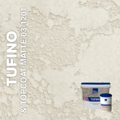 Жидкие обои Silk Plaster Декоративная штукатурка TUFINO & Topcoat MATTE 03-100, 03-1201, Бежевый