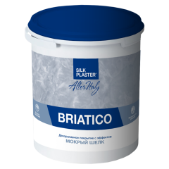 Жидкие обои Silk Plaster Декоративное покрытие AlterItaly BRIATICO (БРИАТИКО) с эффектом Мокрый шелк, 2.5 л,