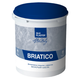 Жидкие обои Silk Plaster Декоративное покрытие AlterItaly BRIATICO (БРИАТИКО) с эффектом Мокрый шелк, 2.5 л,