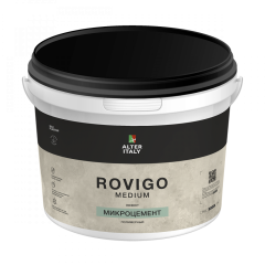 Жидкие обои Silk Plaster Декоративное покрытие AlterItaly ROVIGO Medium (РОВИГО Средний) с эффектом Микроцемент, 15 кг,
