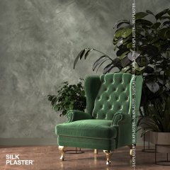 Жидкие обои Silk Plaster Декоративное покрытие CORSICO 02-1451 08l, Зеленый