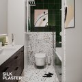 Жидкие обои Silk Plaster Декоративная штукатурка Mixart 032, Серый Белый