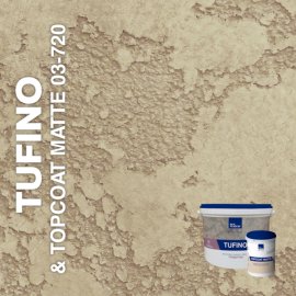 Жидкие обои Silk Plaster Декоративная штукатурка TUFINO & Topcoat MATTE 03-100, 03-720, Бежевый