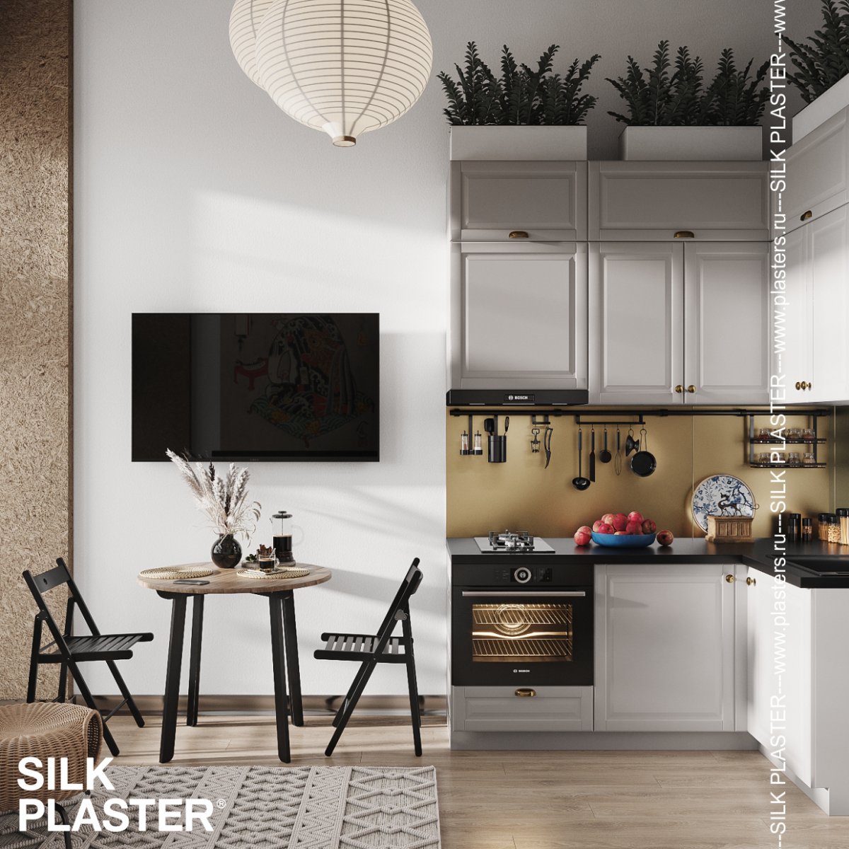 Жидкие обои Silk Plaster Жидкие обои Жидкие обои Provence 041, Белый