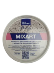 Жидкие обои Silk Plaster Тестер декоративной штукатурки AlterItaly Mixart (Миксарт) с эффектом Натуральный камень 0,3 л,
