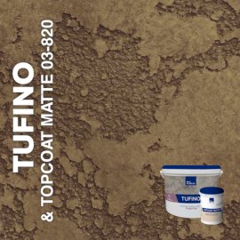 Жидкие обои Silk Plaster Декоративная штукатурка TUFINO & Topcoat MATTE 03-100, 03-820, Коричневый