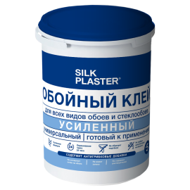 Жидкие обои Silk Plaster Клей обойный усиленный, готовый, 1 л,