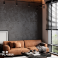 Жидкие обои Silk Plaster Декоративное покрытие ASTI 02-106, Черный
