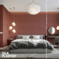 Жидкие обои Silk Plaster Жидкие обои Шелковая штукатурка Victoria du Monde La Loire 212, Коричневый Красный