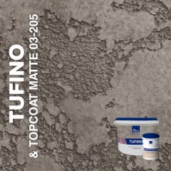 Жидкие обои Silk Plaster Декоративная штукатурка TUFINO & Topcoat MATTE 03-100, 03-205, Серый