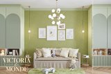 Жидкие обои Silk Plaster Жидкие обои Шелковая штукатурка Victoria du Monde La Loire 210, Золото Зеленый