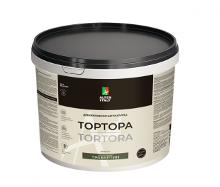 Жидкие обои Silk Plaster Декоративная штукатурка AlterItaly TORTORA (ТОРТОРА) с эффектом декоративный травертин (фракция 1,0 мм), 15 кг,
