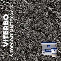 Жидкие обои Silk Plaster Декоративная штукатурка VITERBO & Topcoat MATTE 03-100, 03-835, Коричневый