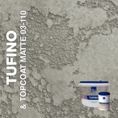 Жидкие обои Silk Plaster Декоративная штукатурка TUFINO & Topcoat MATTE 03-100, 03-110, Серый