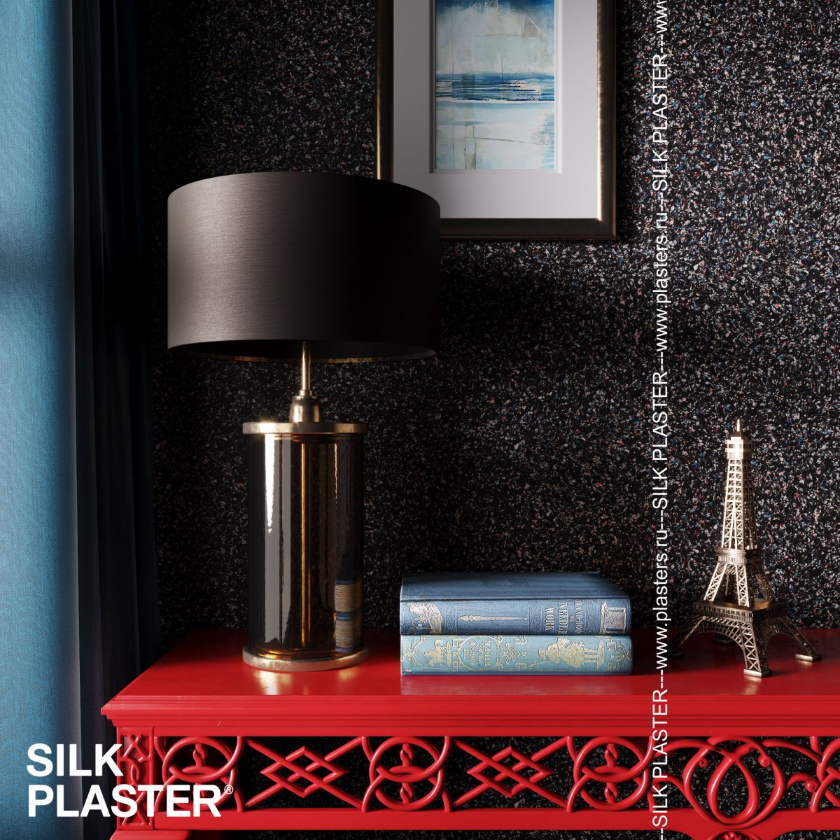 Жидкие обои Silk Plaster Жидкие обои Жидкие обои East 960, Черный