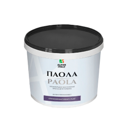 Жидкие обои Silk Plaster Краска AlterItaly PAOLA для потолка, глубокоматовая / FLAT, белая, объем 9 л,