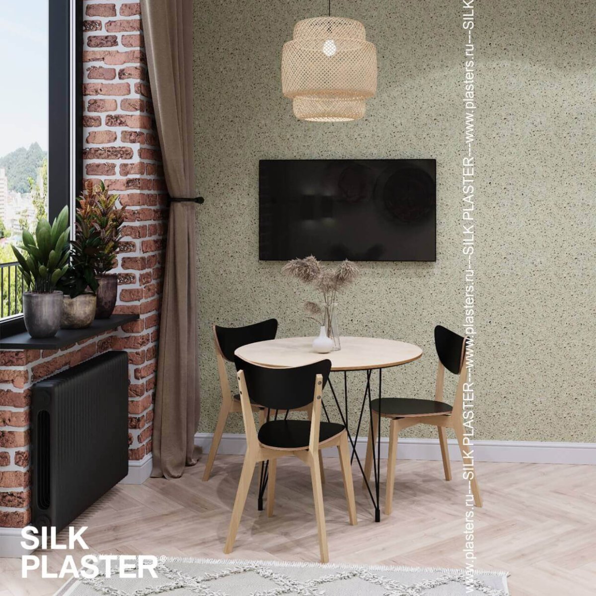Жидкие обои Silk Plaster Жидкие обои Жидкие обои Recoat 2 185, Зеленый