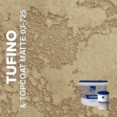 Жидкие обои Silk Plaster Декоративная штукатурка TUFINO & Topcoat MATTE 03-100, 03-725, Бежевый